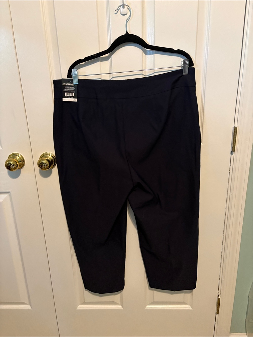 Counterparts Navy Cropped Pants with Gold-Tone Buttons - Picture 5 of 7